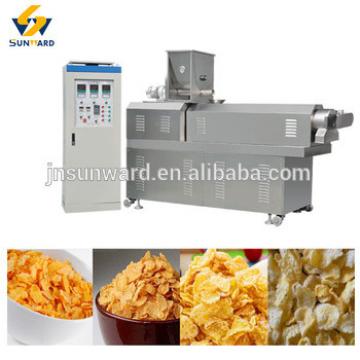 China automatic extrusion corn flake manufacturer, breakfast cereal machine