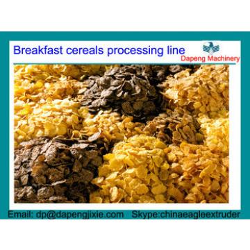 Breakfast cereals processing line/corn flake making machine/roasted corn flakes processing line/breakfast cereal production line