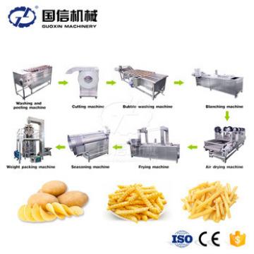 Hot sale automatic fresh potato chips french fries making machine / Potato french fries