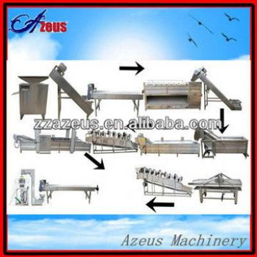300kg/h economic full automatic machines to produce frozen potato chips/french fries making machines price