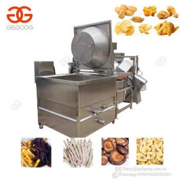 Snack Food Deep Fryer Line Fresh Potato Chips Frying Machinery Fried Coated Peanut Making Machine