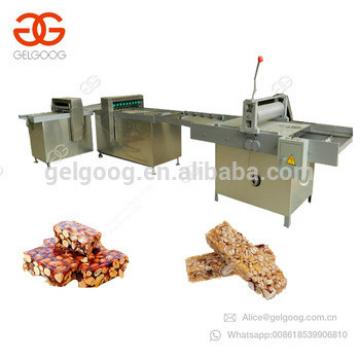 Commercial Snack Peanut Brittle Candy Production Line Energy Bar Cutting Sesame Cereal Protein Energy Granola Bar Making Machine