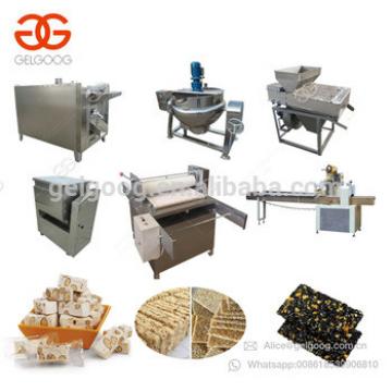 Automatic Muesli Nut Candy Bar Making Cereal Protein Energy Bar Production Line Sesame Snap Cutter Chikki Peanut Brittle Machine
