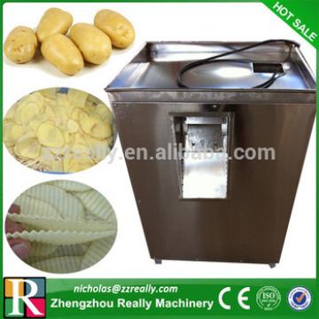 Ribbed/wave/plain potato chip slicer, potato chips making machine for sale