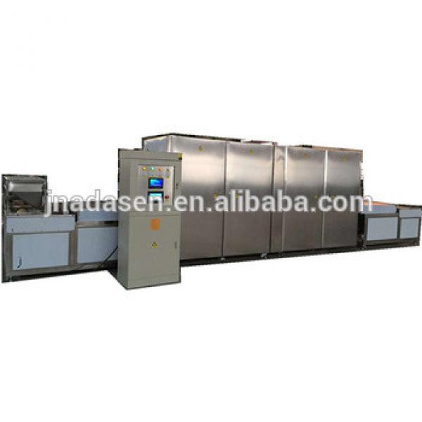 Tunnel type microwave potato chips making machine