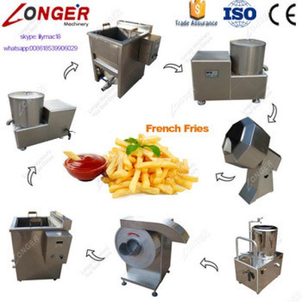 Small Potato Chips Making Machine Potato Crisp Finger Chips Frying Production Line Frozen French Fries Machinery For Sale