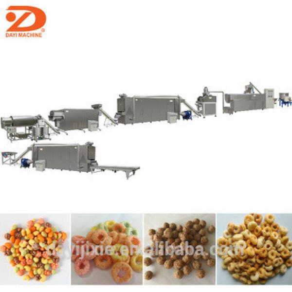 Corn flakes breakfast cereal process line from JInan dayi food machinery