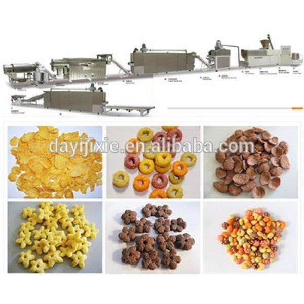 Honey Cornflake extruder machine /breakfast cereals process line/ corn flakes process line