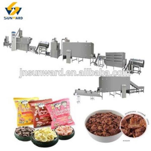 Automatic Instant corn flakes production process, corn flake processing line, breakfast cereal maker