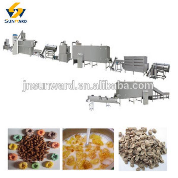 Multiple output breakfast cereal corn flakes production line
