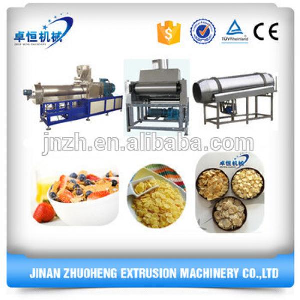 Multifuntional extruder corn maize flakes breakfast cereals machine