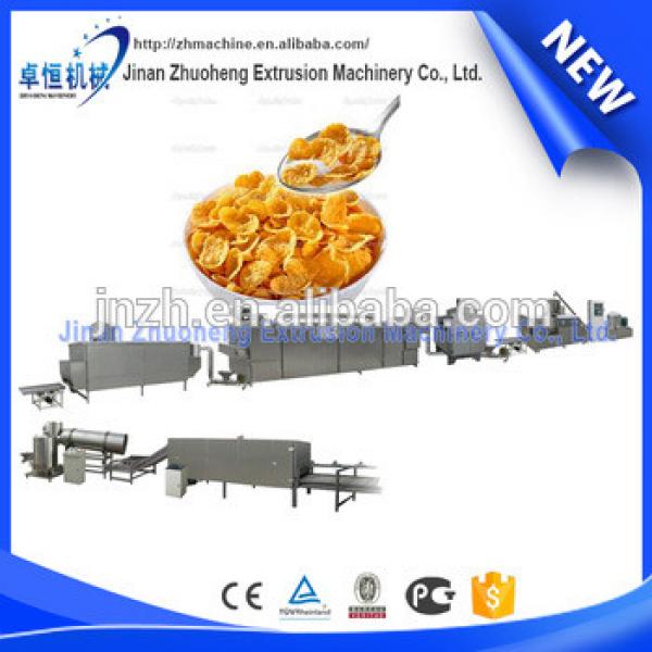 Automatic Corn Snack Chips Production Line /Breakfast Cereals Corn Flakes Processing Machine