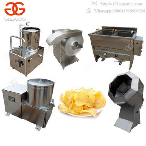 Industrial Price Small Scale Semi Automatic Fresh Frozen French Fries Fryer Making Production Line Potato Chips Machine for Sale