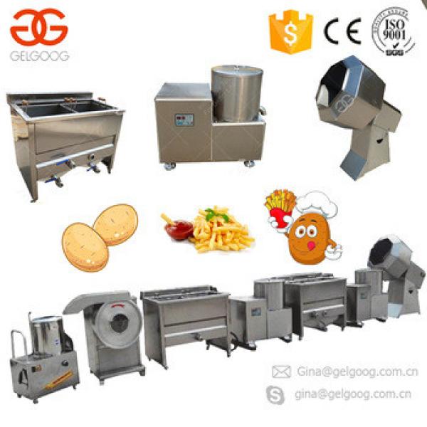 Industrial Frites Surgeler French Fries Production Line Finger Chips Small Scale Potato Chips Making Machine
