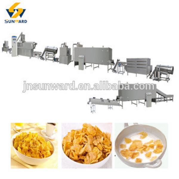 Food machine corn flakes machine, breakfast cereal food production line , corn flake machinery