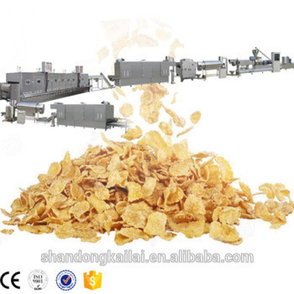 Fully Automatic China Breakfast Puff Corn Cereal Corn Flakes Food Making Machine Industrial With Good Price