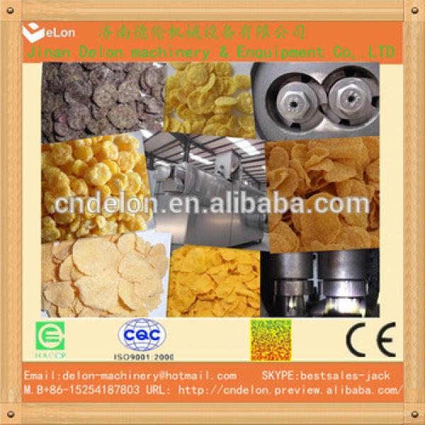 healthy corn flakes breakfast cereals production line