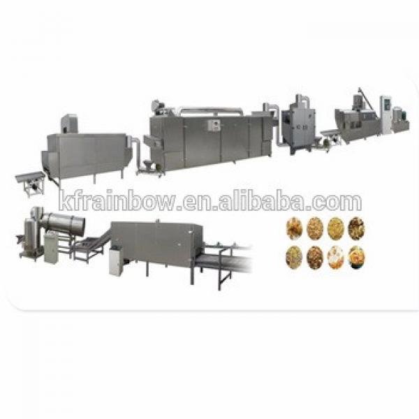Lowest Price Made in China Breakfast Puffing Corn Cereal Making Machine Double Screw Extruder Corn Flakes Breakfast Cereal Make