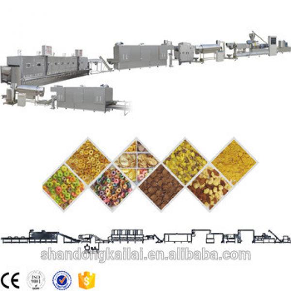 China Supplier Twin Scew Corn Flakes Cookie Extruder Making Machinery Price