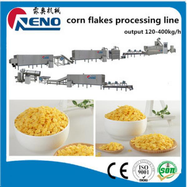 portable Breakfast cereal snacks roasted corn flakes making machine processing line