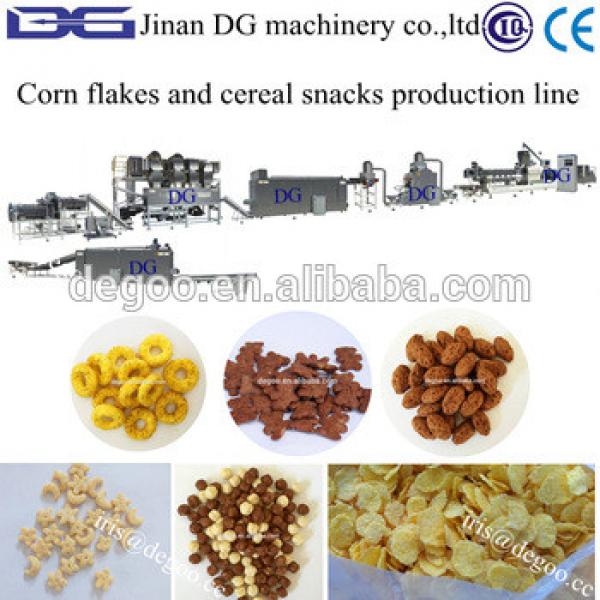 Nutritional breakfast cereal/corn flakes processing extruder machine from Jinan DG company