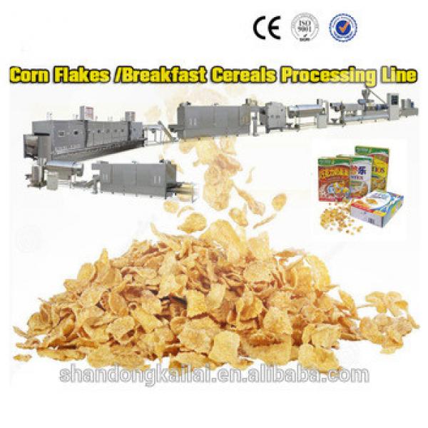 Jinan Shandong breakfast cereal food corn flakes production process small manufacturing machines