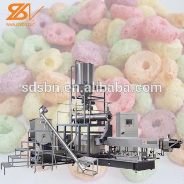 Fully Automatic 2015 Hot Selling breakfast Puffed Cereal Snack Food Production Line