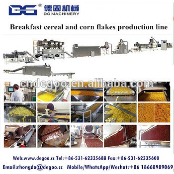 Fctory supply corn flakes cereal food extruder machine corn flakes cereals production line
