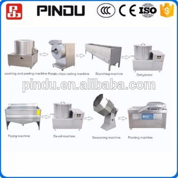 Small scale frozen potato chips french fries making machine production processing line
