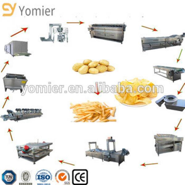 potato french fries production line/potato chips making machine price/frozen french fries machinery