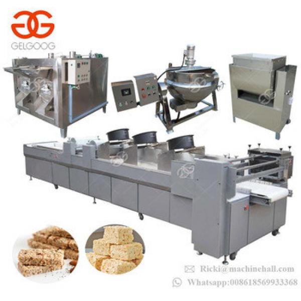Hot Sale Factory Price Granola Cereal Candy Production Line Peanut Brittle Cutting Sesame Seeds Snap Bar Making Machine