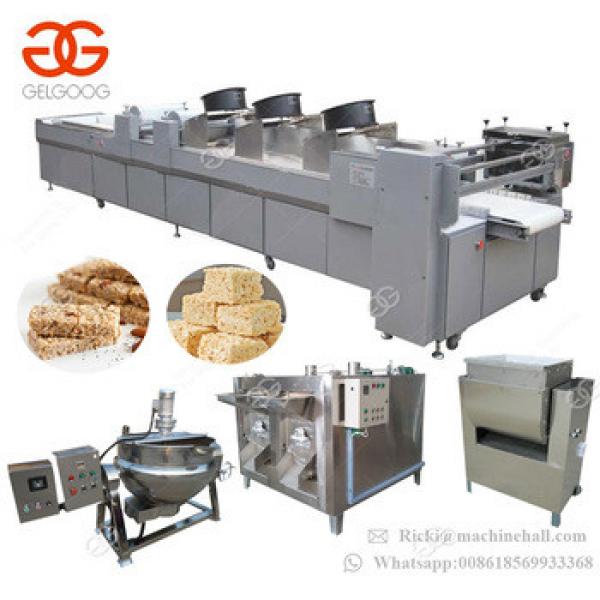 Commercial Cereal Candy Bar Production Line Peanut Granola Bar Making Machine