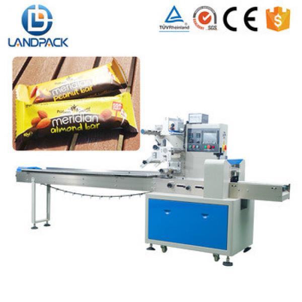 Flow Automatic Candy Granola Energy Chocolate Bar Packaging Machine