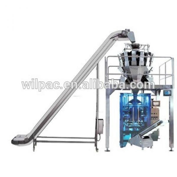 Automatic granola bar packaging machine with small scale weigher