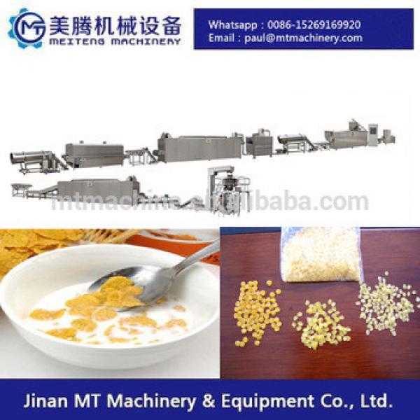 High automatic Roasted Breakfast Cereal Corn Flakes Extrusion Machine