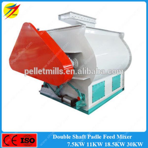 Twin paddle animal feed making mixing machine of corn,grain,rice for sale