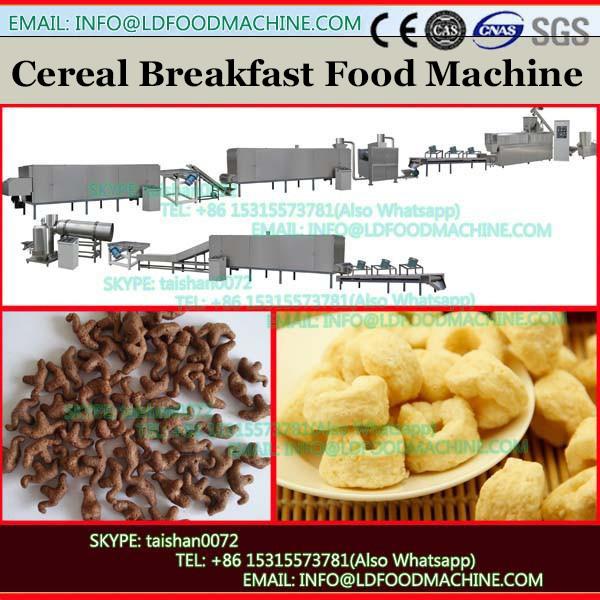 200kg/h continuous toasted complete grain breakfast cereal corn flakes making extruder machine line hot sale Turkey project