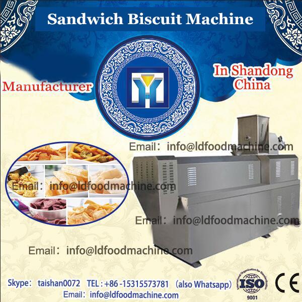 China ce professional full automatic food confectionery sandwich small biscuit making machine