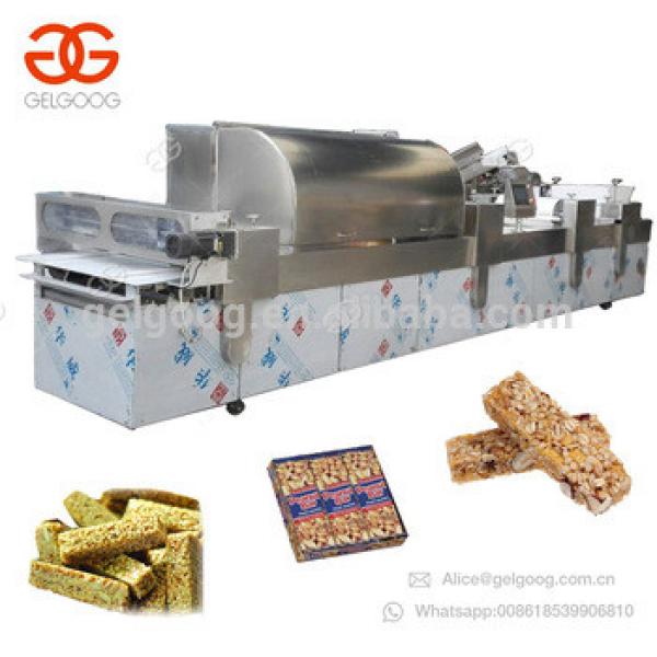 Full Automatic Granola Candy Production Line Sesame Snap Equipment Cereal Protein Energy Bar Making Peanut Chikki Machine