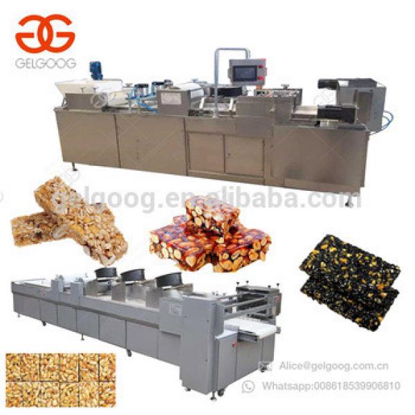 Quality Energy Cereal Granola Muesli Protein Peanut Brittle Bar Forming And Cutting Production Line Sesame Candy Making Machine