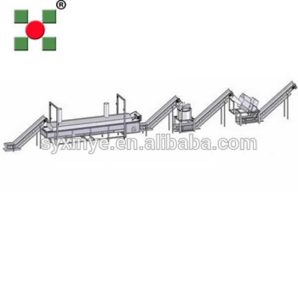 industrial potato chips type frozen french fries making machinery