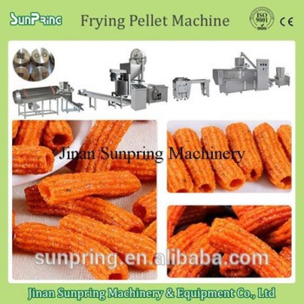 Extruded pellet frying snack food making machines for screw /shell/chips