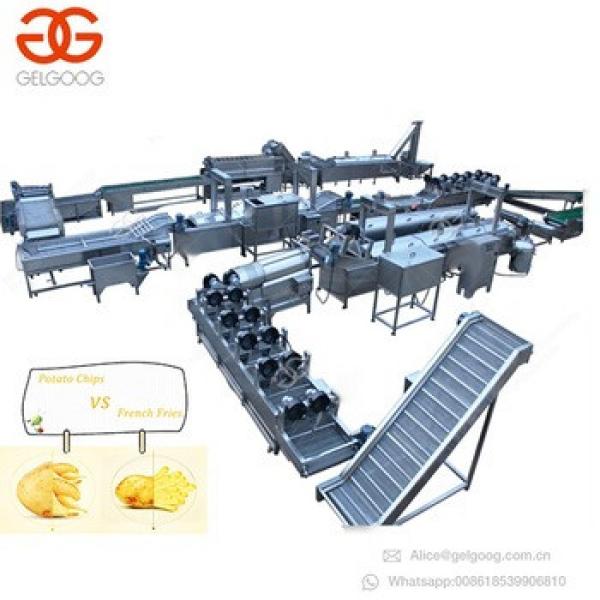 GELGOOG Equipment Maker Crisps Machinery Potato Chips French Fries Production Line Automatic Potato Chips Making Machine Price