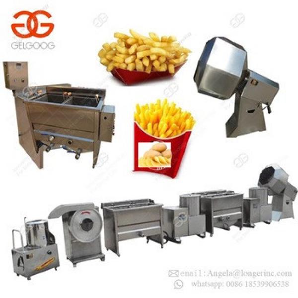 Factory Semi Automatic Potato Crisp Fresh Frozen French Fries Frying Production Line Small Scale Potato Chips Making Machine