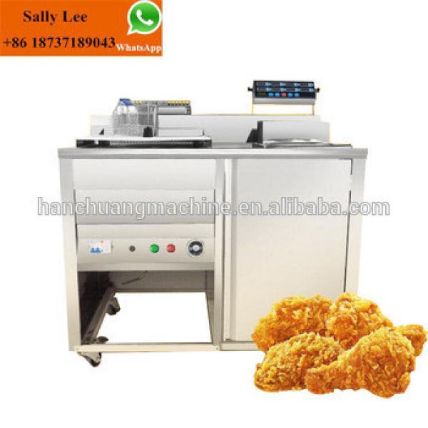 Mobile gas or electric fryer food cart potato chips and chicken fryer machine for sale outside