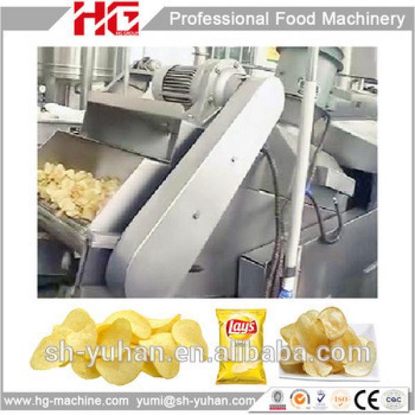 250Kg per hour stainless steel fresh potato chips making machine