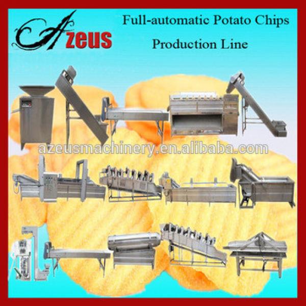 Full Automatic Fresh Potato Chips Machine / Potato Crisp Making Machine