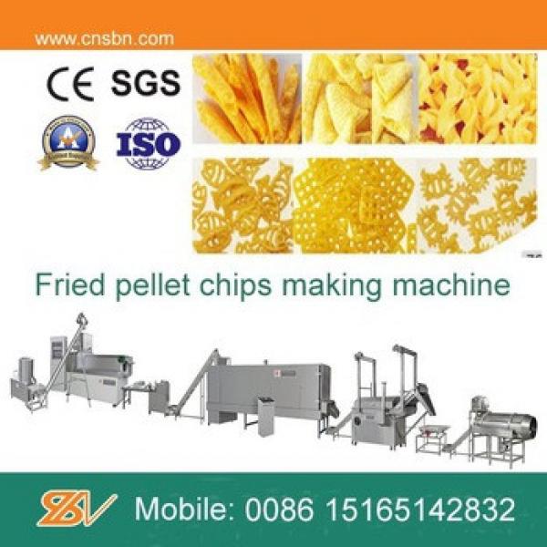 Fried potato pellet chips making machine processing line