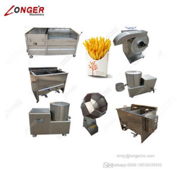 Commercial Industrial French Fries Production Line Potato Chips Making Machine For Sale