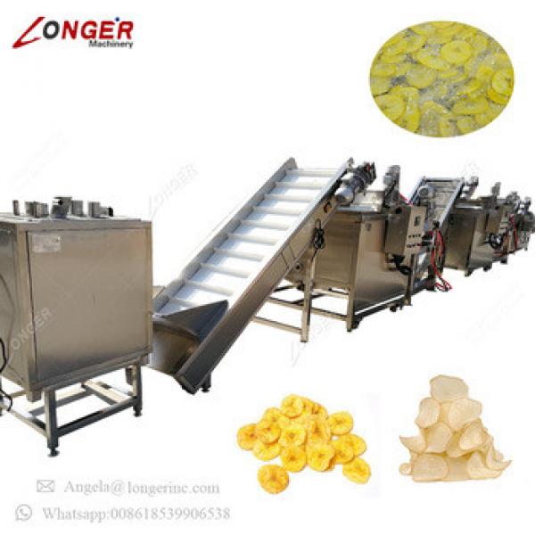 Industrial Plant Best Price Apple Chips Production Line Potato Banana Yuca Plantain Yam Chips Making Machine
